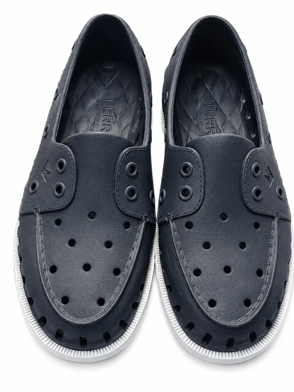 Sperry Perforated Slip-On Shoes | Navy | Unisex | Size: M5, W7 | Waterproof